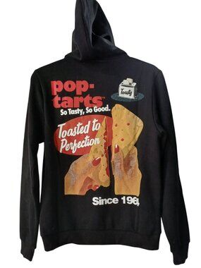 Pop-Tarts Black Hoodie M/M Retro Style Size Medium Unisex New #N-18